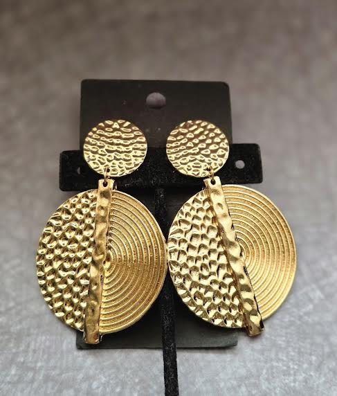Geographic Drop Earrings