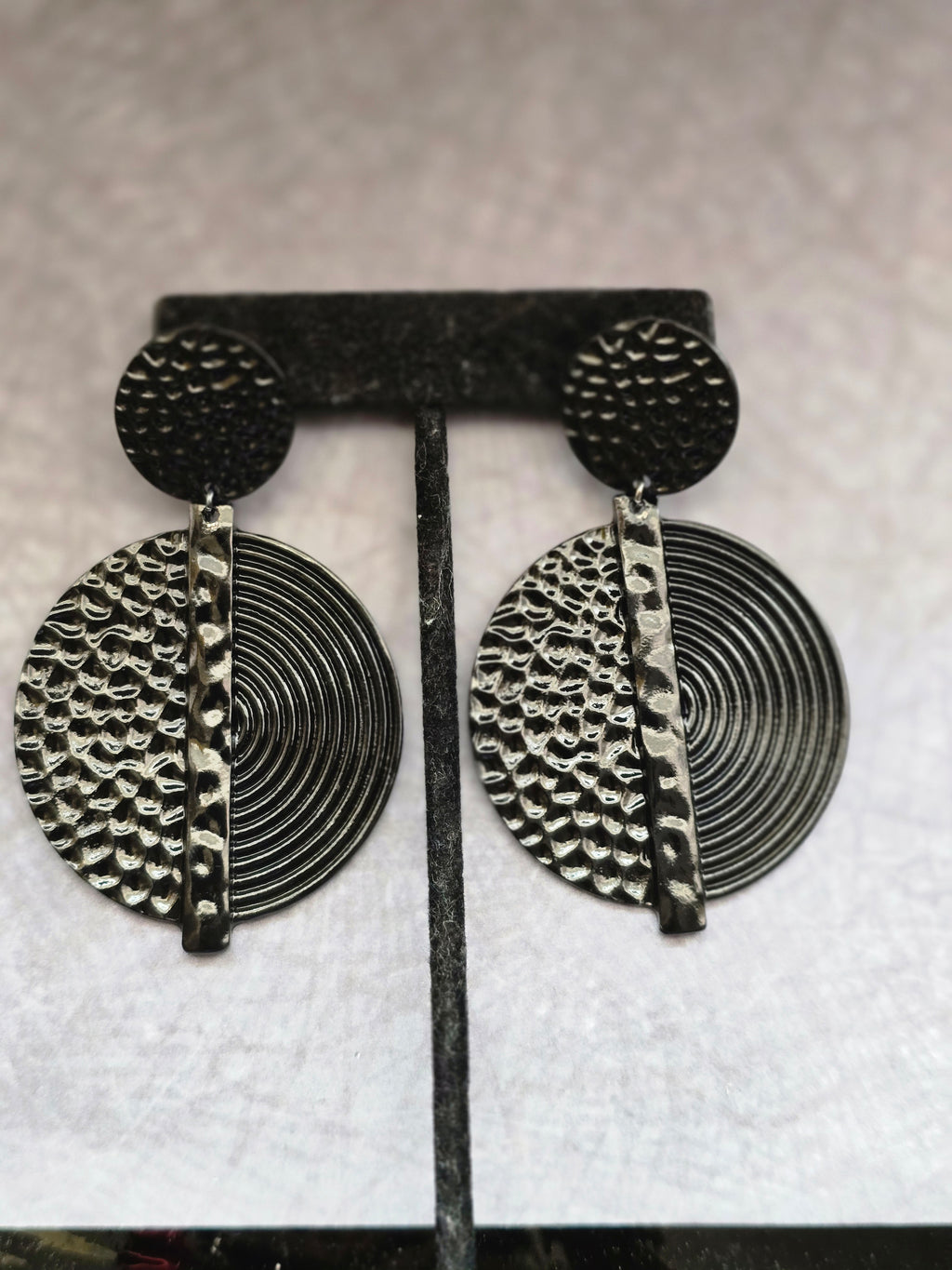 Geographic Drop Earrings