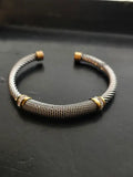 Cuffed – Mixed Metal Stainless Steel Cuff Bracelet