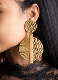 Geographic Drop Earrings