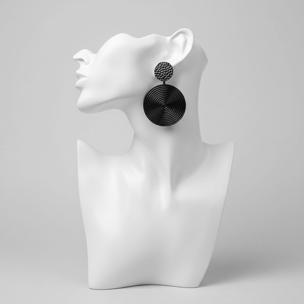 Geographic Drop Earrings