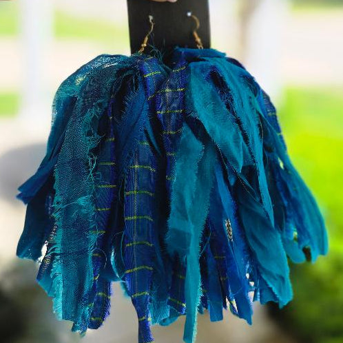 Blues Clues Fabric Earrings