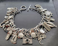 Vacay themed charmed bracelet