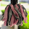 Blush Grey Fabric Earrings